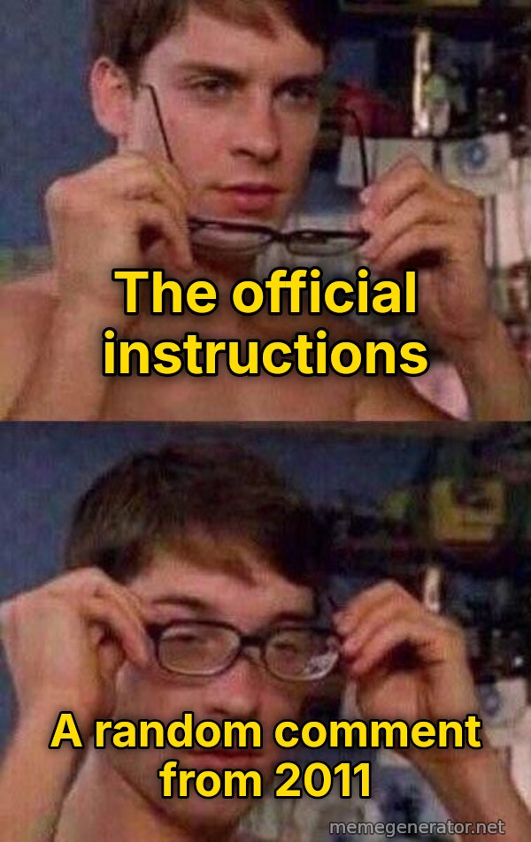 Peter Parker's Glasses meme: The official instructions / A random comment from 2011