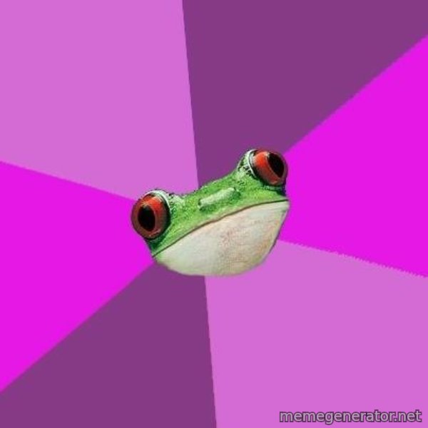 Foul Bachelorette Frog meme template