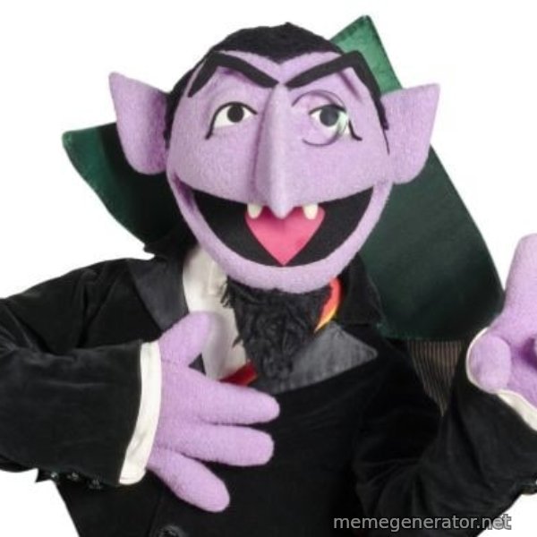 The Count meme template