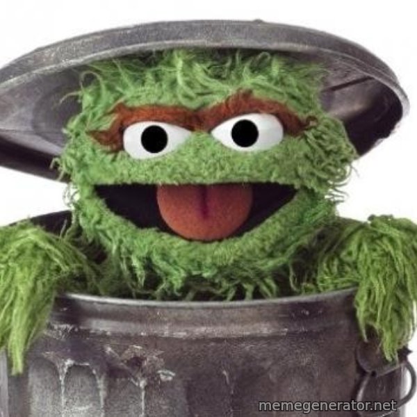 Oscar The Grouch meme template