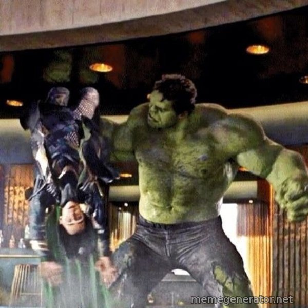 Puny God meme template