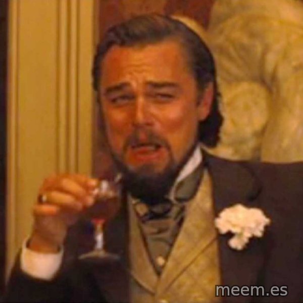Laughing Leo meme template